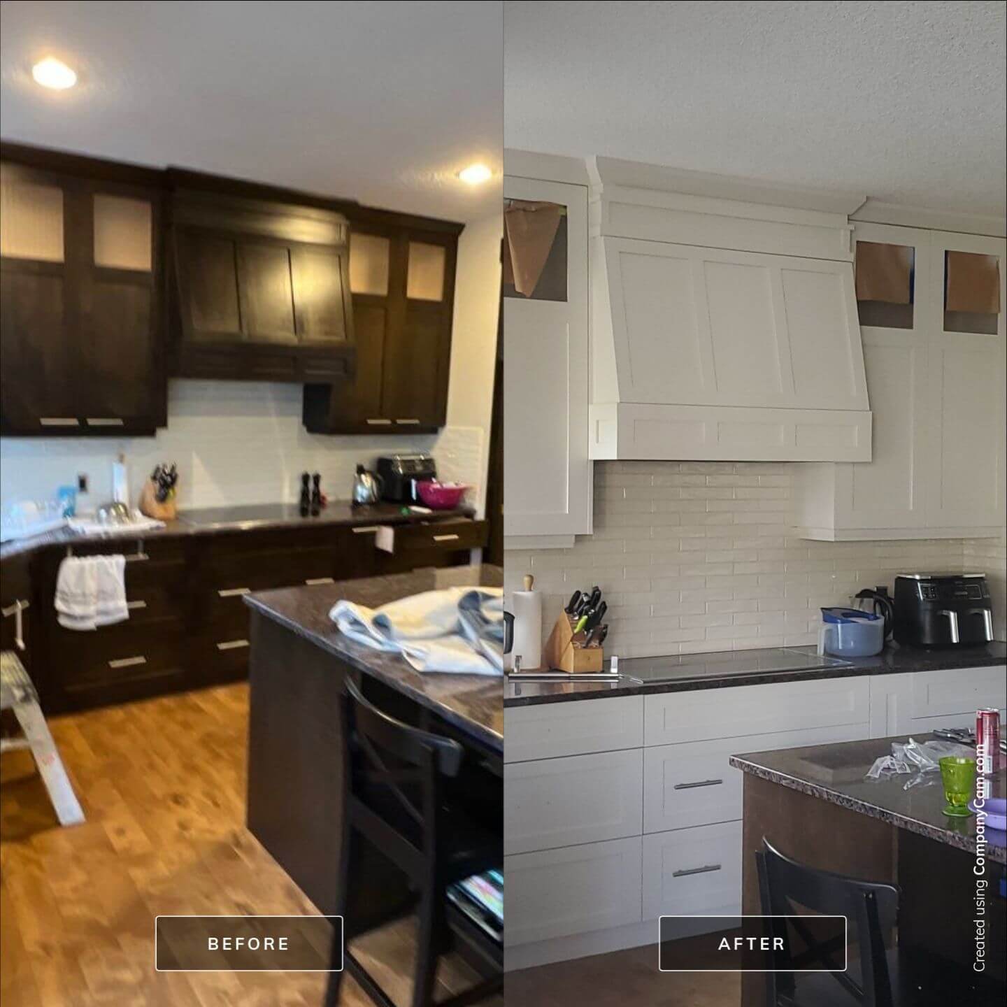 before and after painted kitchen cabinets chapala pointe
