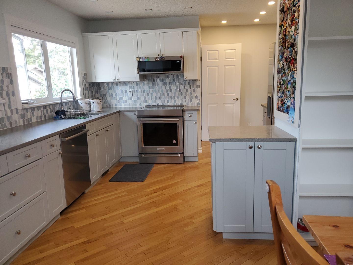 Brown Cabinetry Painted Two Tone after 4