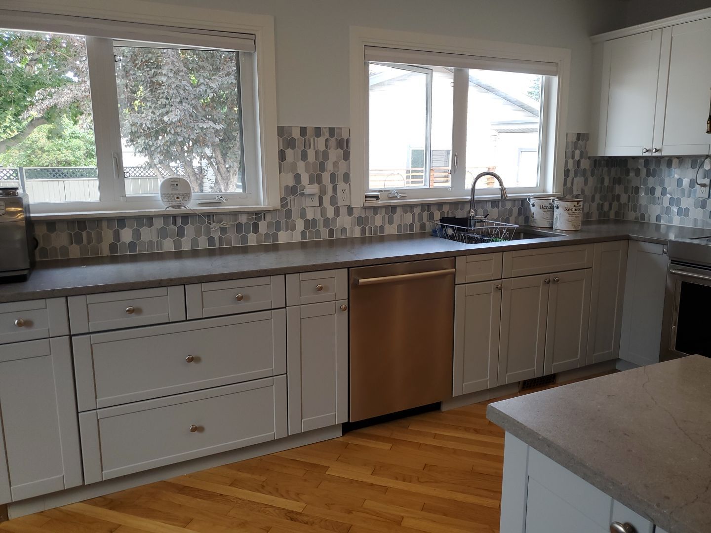 Brown Cabinetry Painted Two Tone after 2