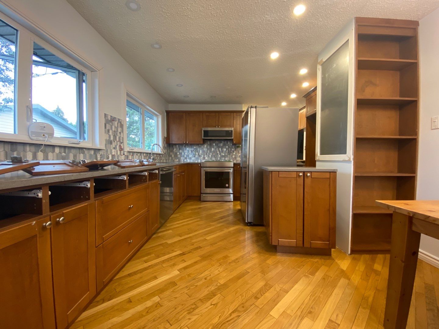 Brown Cabinetry Painted Two Tone before 4