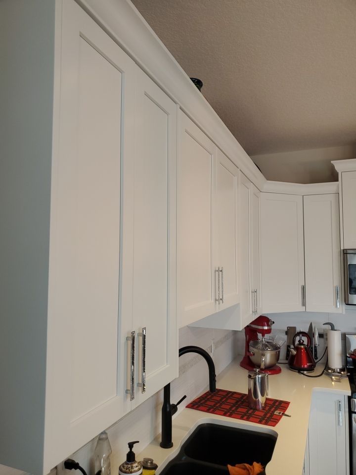 Dark Cabinets Painted after 4