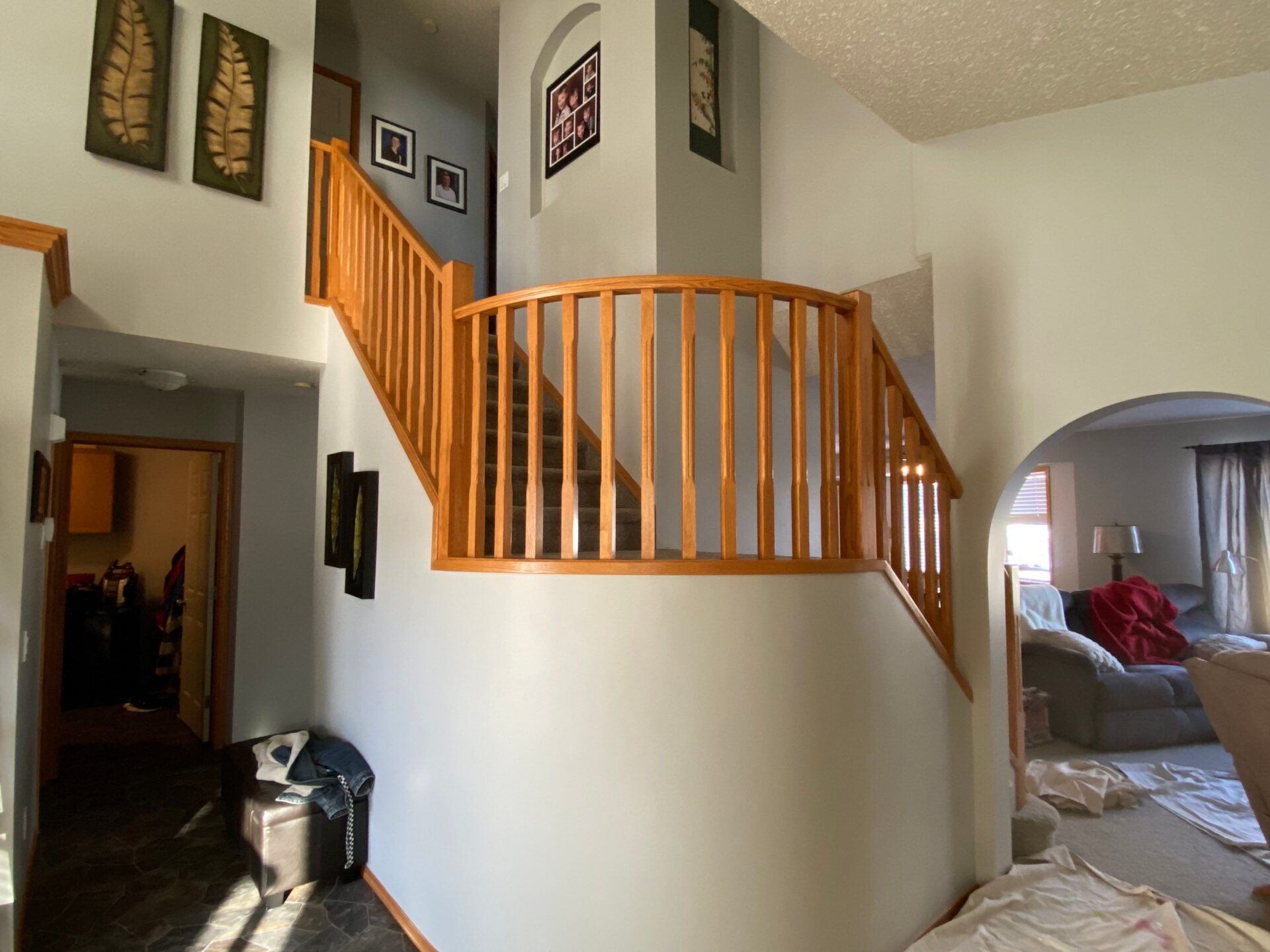 painted oak cabinets before 3